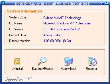 DirectX Happy Uninstall 6.60 썸네일
